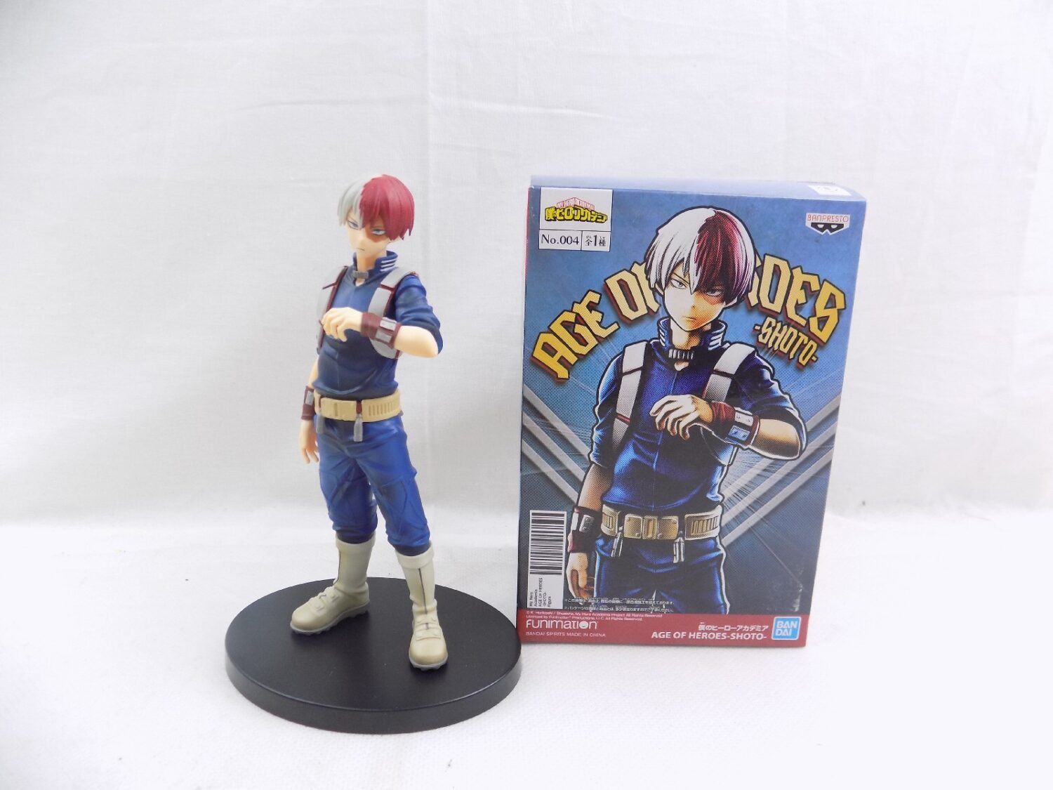 Boxed Bandai Banpresto Shoto Todoroki My Hero Academia Age Of Darkness Statue