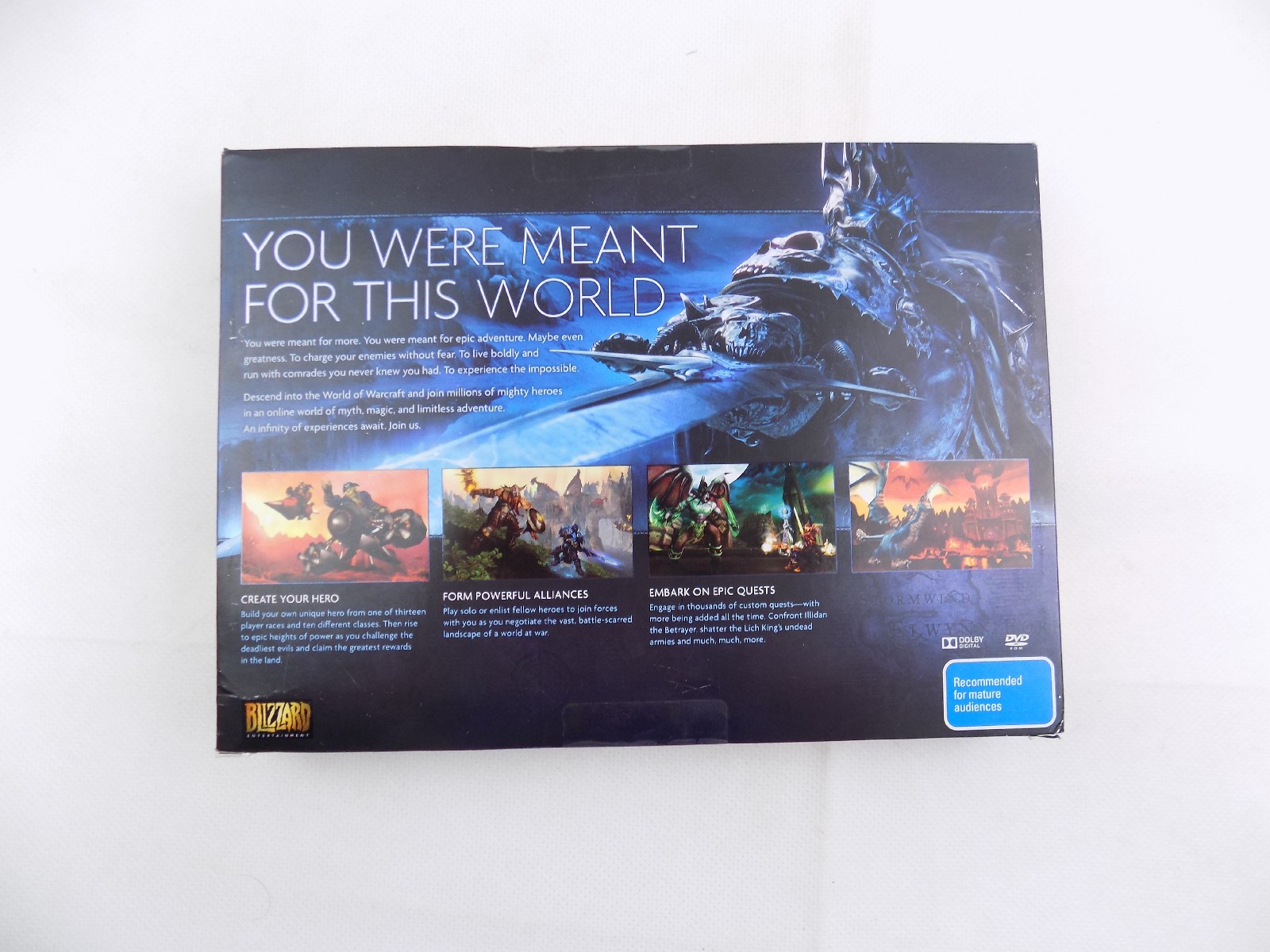 Sealed PC Boxed World Of Warcraft Your Epic Quest Begins Here Boxset ...