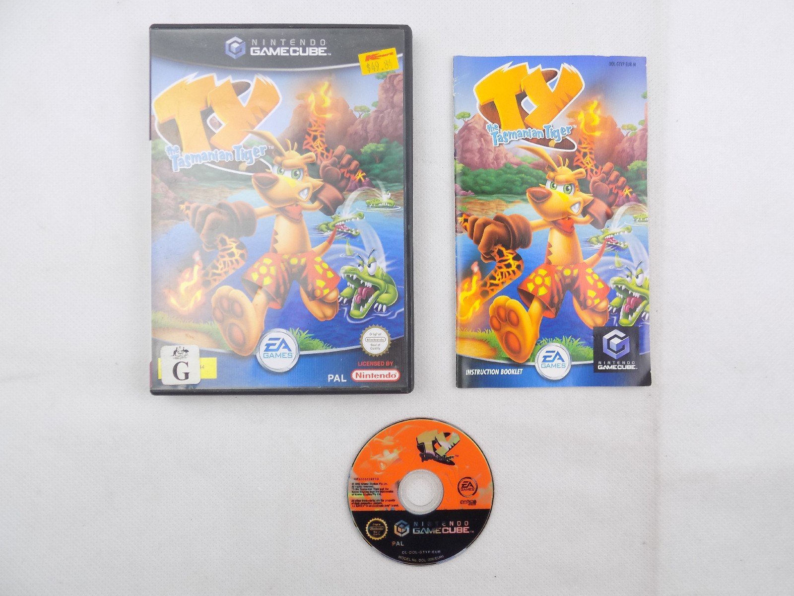 Mint Disc Nintendo Gamecube Ty The Tasmanian Tiger - Inc Manual