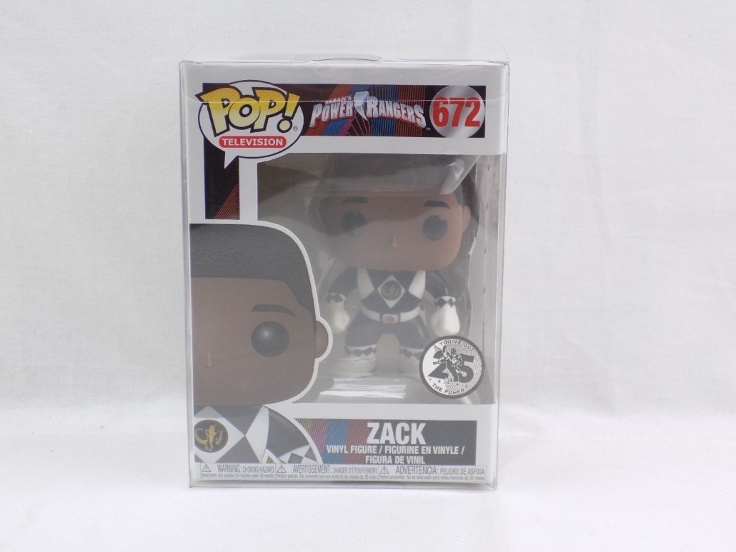 Brand New Funko Pop Zack Black Ranger 672 Power Rangers Vinyl Figure ...