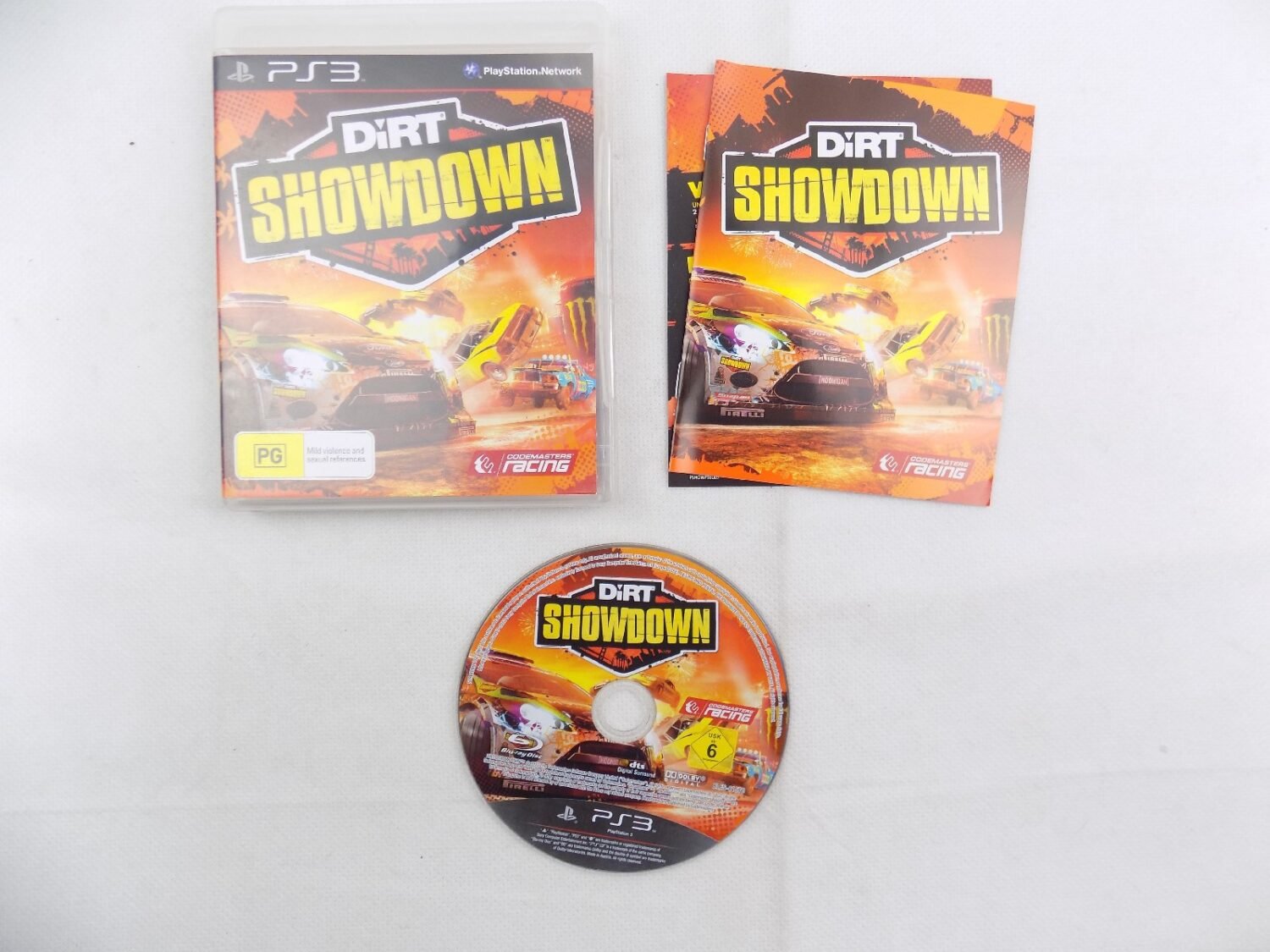 Mint Disc Playstation Ps3 Dirt Showdown Inc Manual Starboard