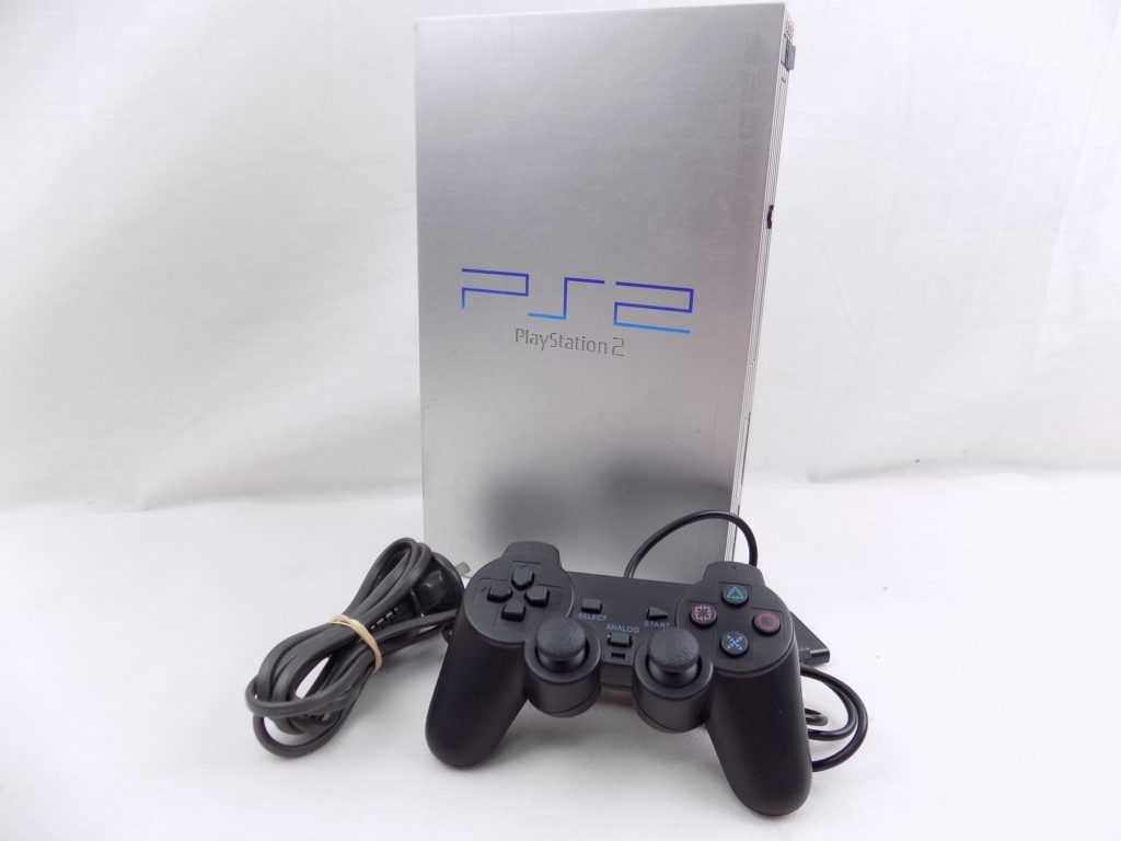 PS2 Playstation 2 Silver Fat Console With Controller And Cables – Works ...