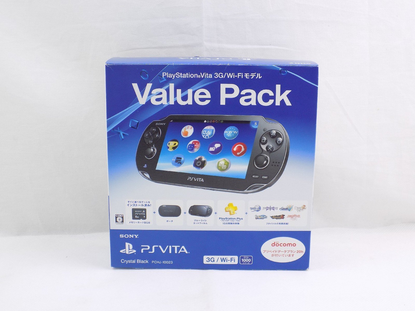 Sony Playstation Vita PSVita 1000 (Crystal Black) Value Pack With 