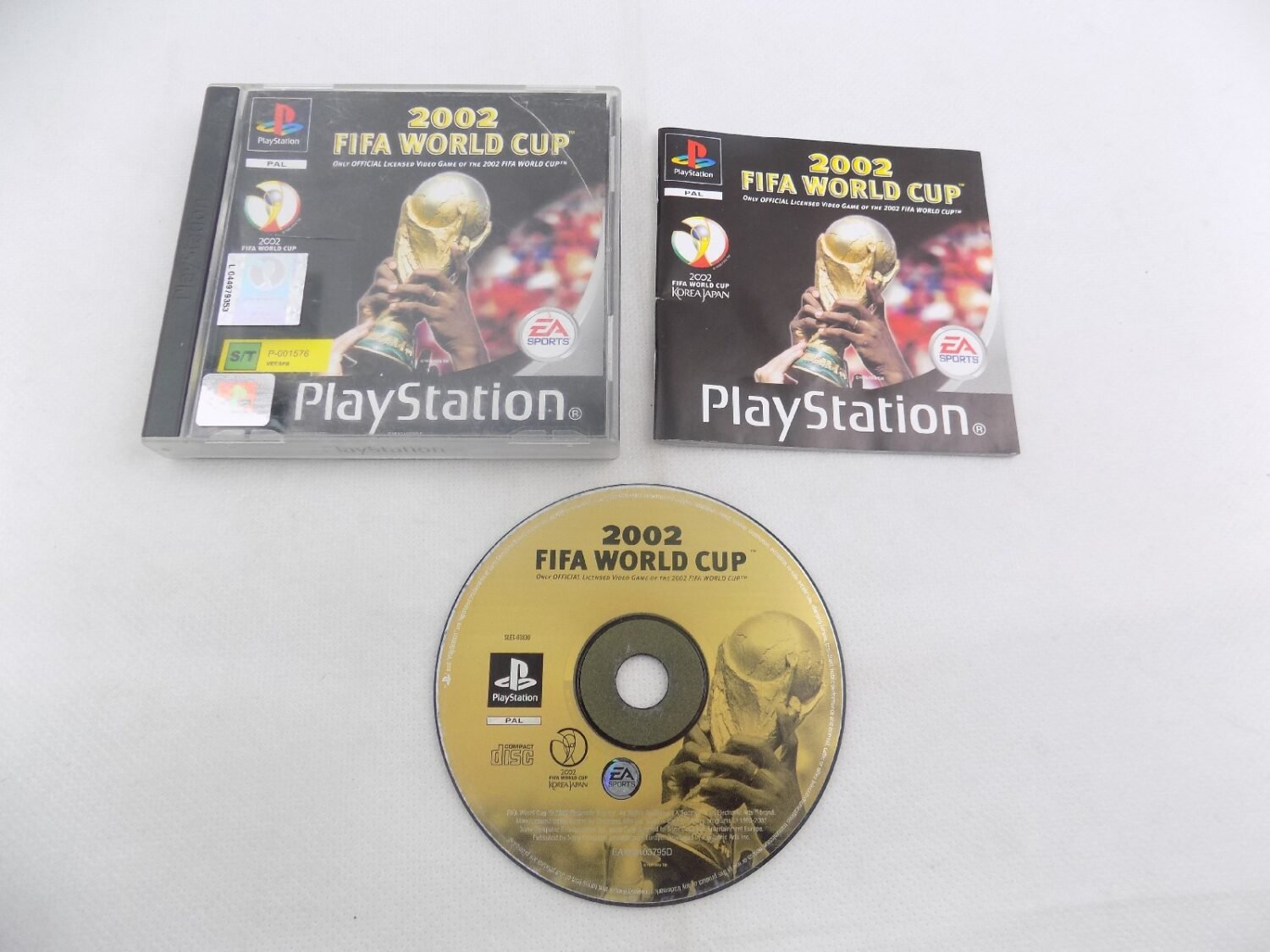 Mint Disc Playstation 1 Ps1 2002 Fifa World Cup - Inc Manual Black Label