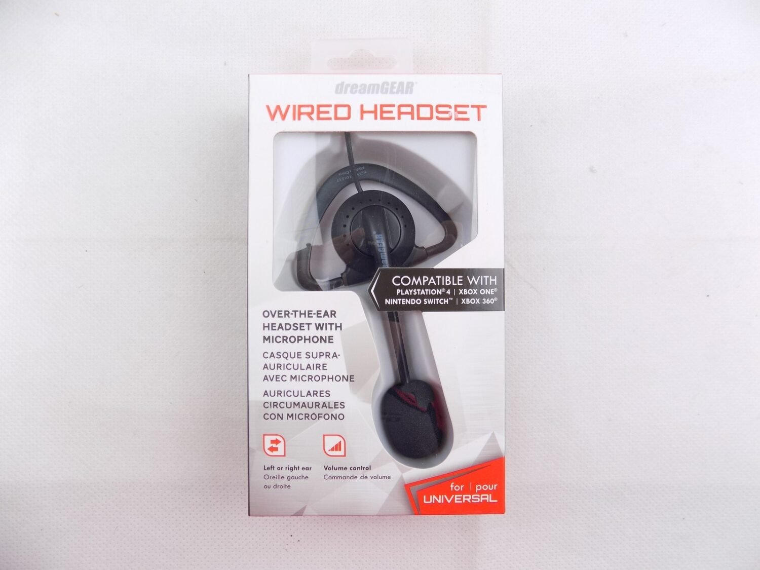 Brand New DreamGear Wired Over-The-Ear Headset With Microphone