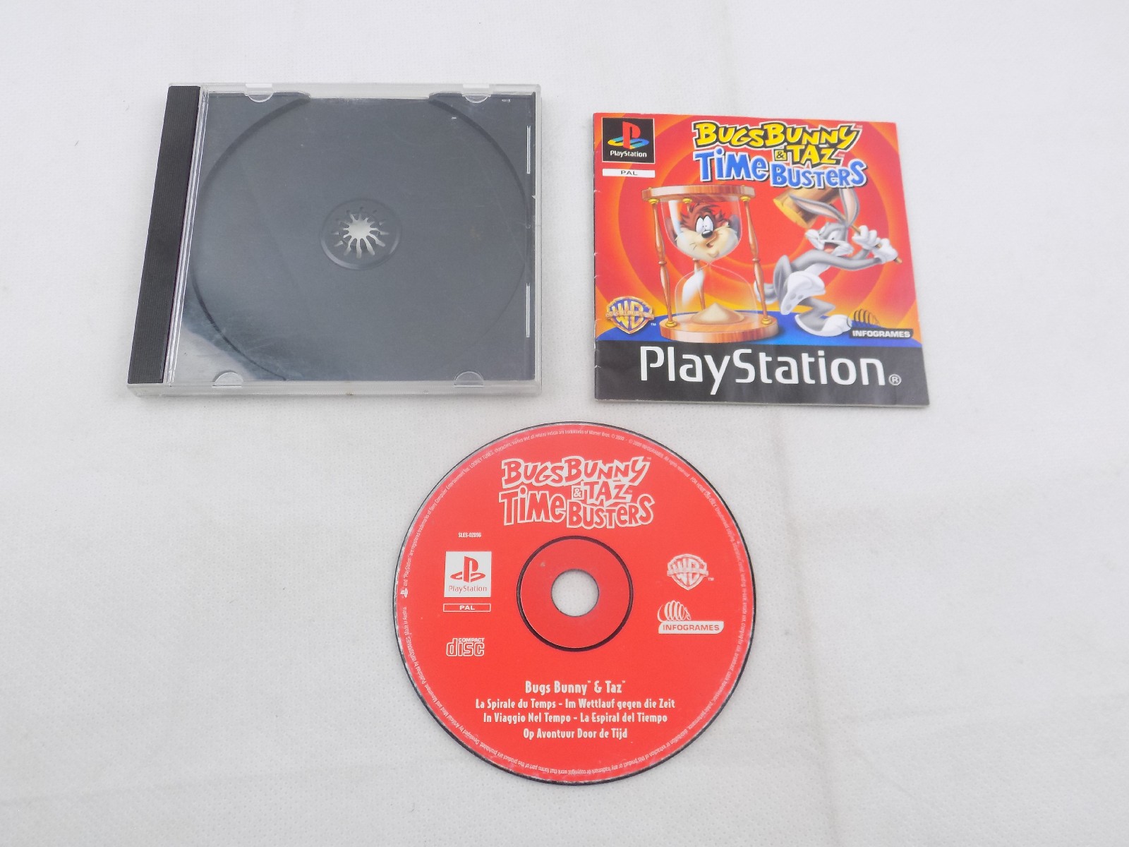 Mint Disc Playstation 1 Ps1 Bugs Bunny & And Taz Time Busters – Inc Manual,  No Cover Black Label Free Postage - Starboard Games