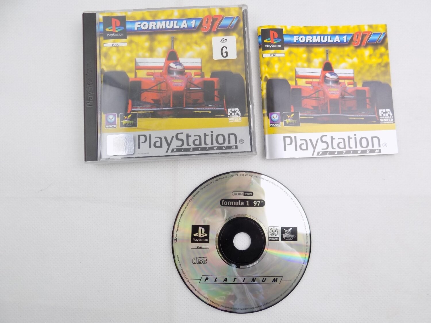 Mint Disc Playstation 1 Ps1 Formula 1 97 - Inc Manual Platinum