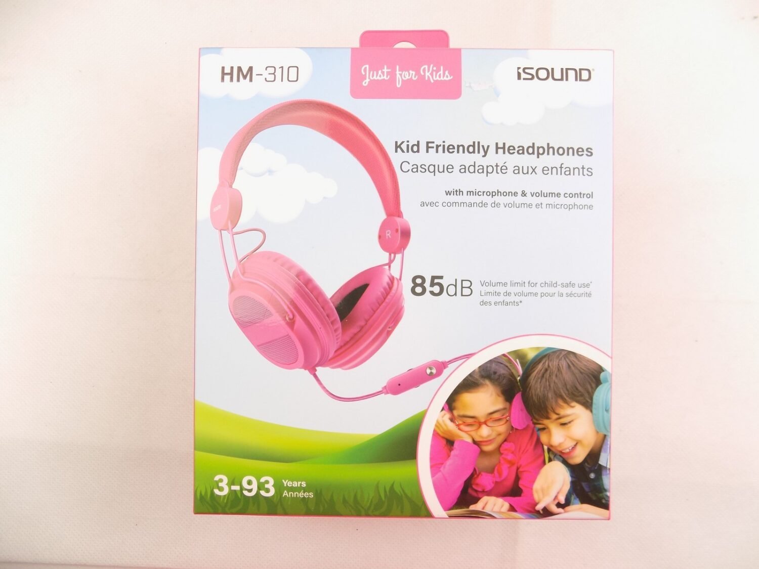 Brand New iSound HM-310 Kid Friendly Headphones Pink