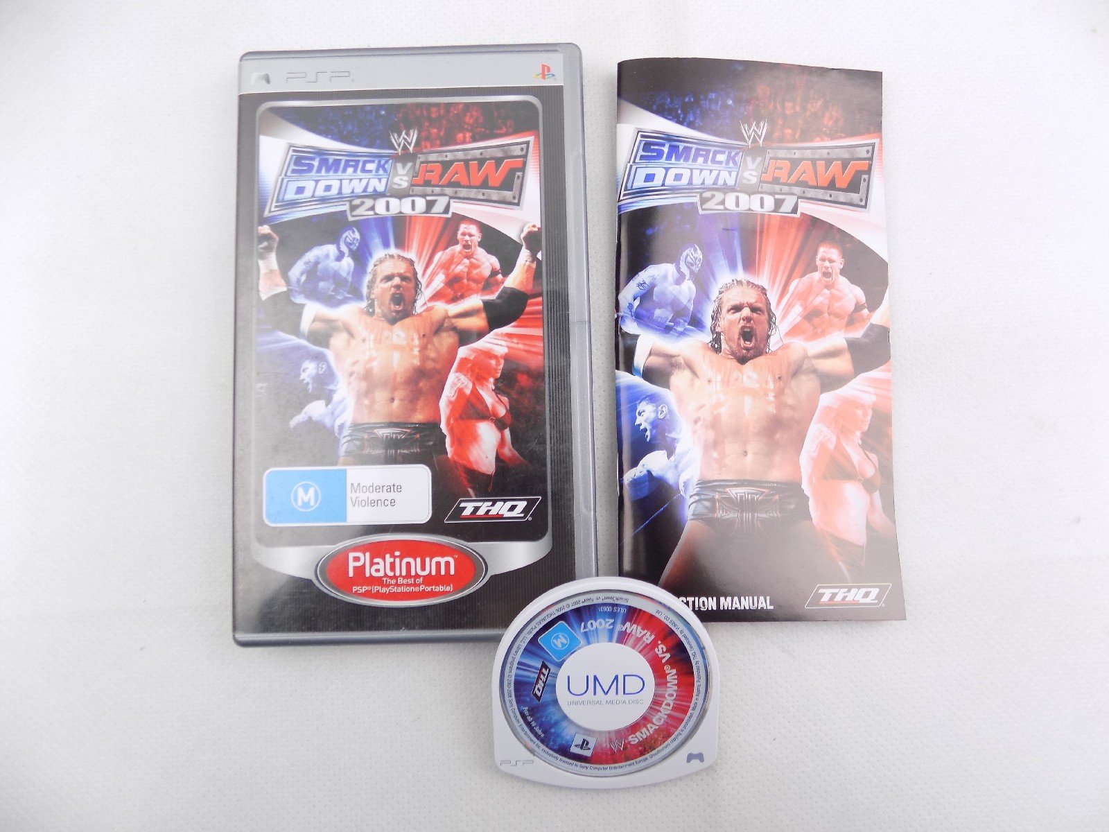 Playstation Portable PSP WWE Smackdown VS Raw 2007 - Inc Manual