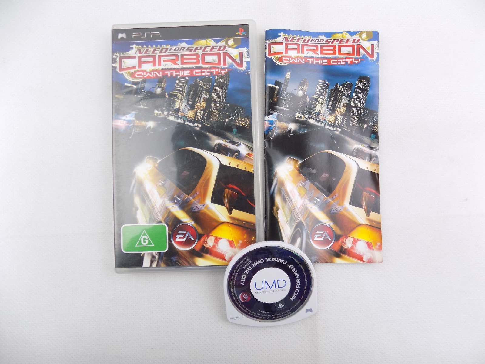 Playstation Portable PSP Need For Speed Carbon Own The City - Inc Manual