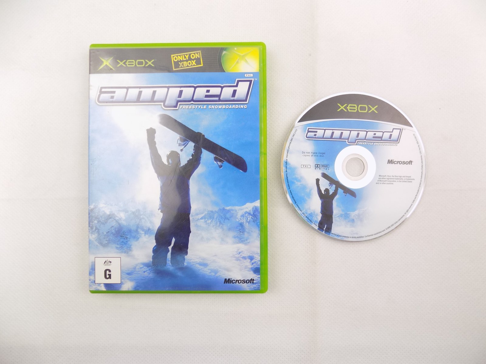 Mint Disc Xbox Original Amped Freestyle Snowboarding - No Manual