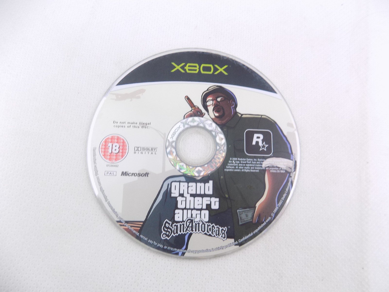 Mint Disc Xbox Original Grand Theft Auto Gta San Andreas - Disc Only 