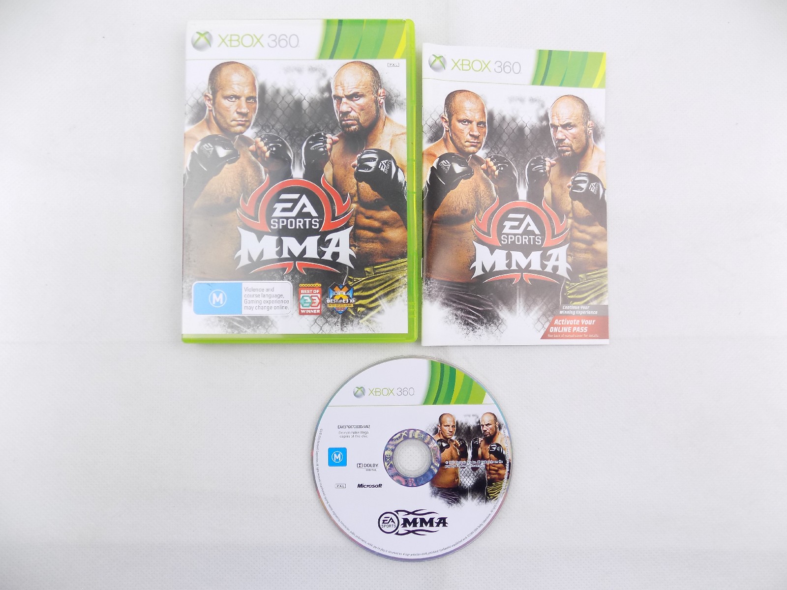 Mint Disc Xbox 360 Ea Sports Mma Inc Manual Free Postage Starboard Games 2474