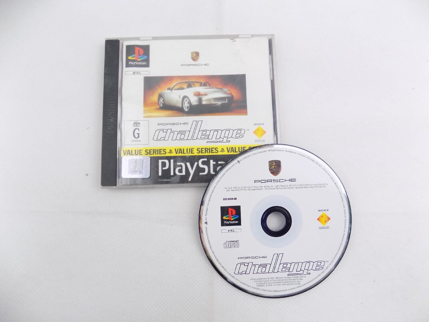 Mint Disc Playstation 1 Ps1 Porsche Challenge - No Manual Classic