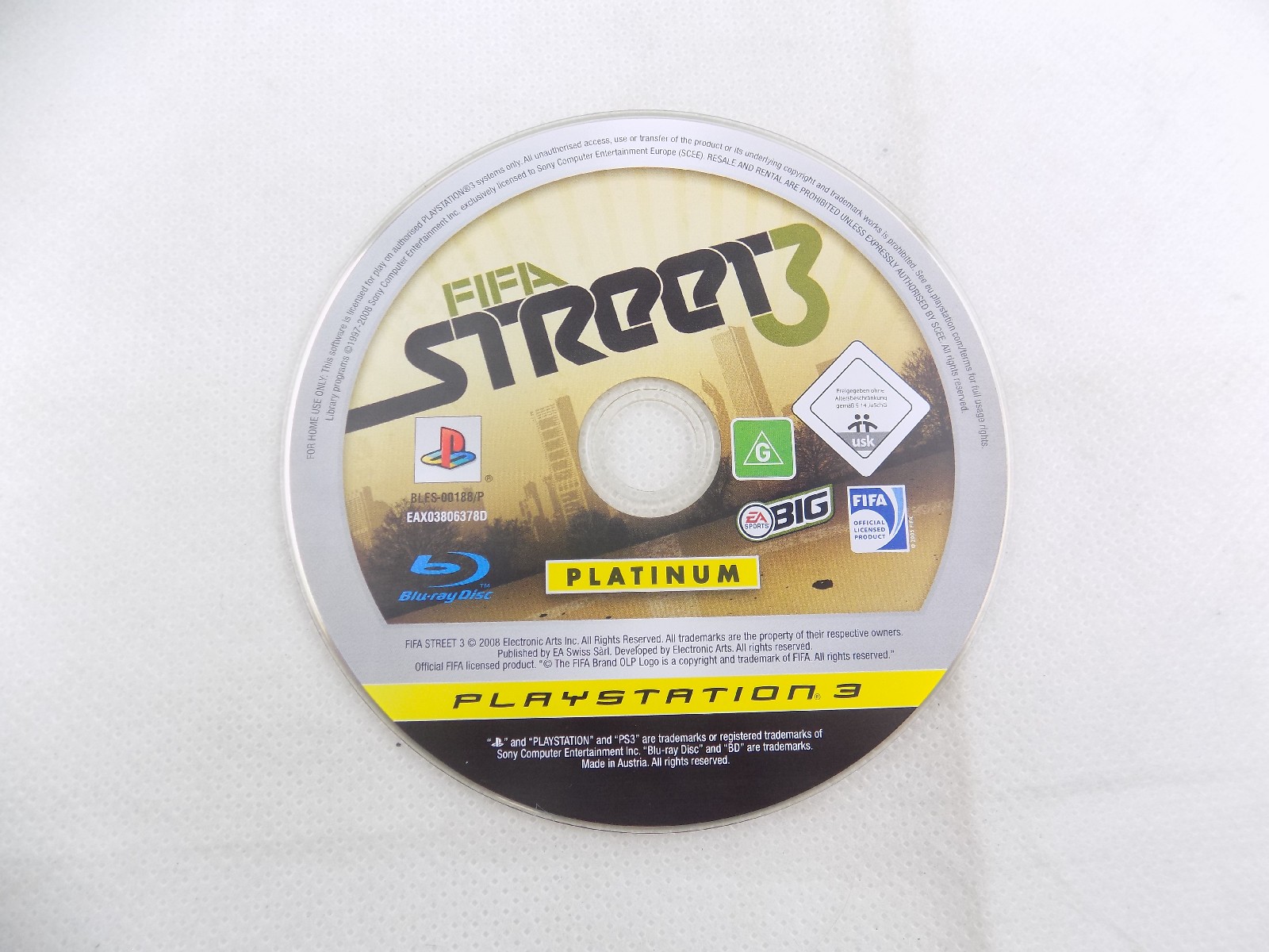 EA Sports FIFA Street Sony Playstation 3 PS3 Game Disc