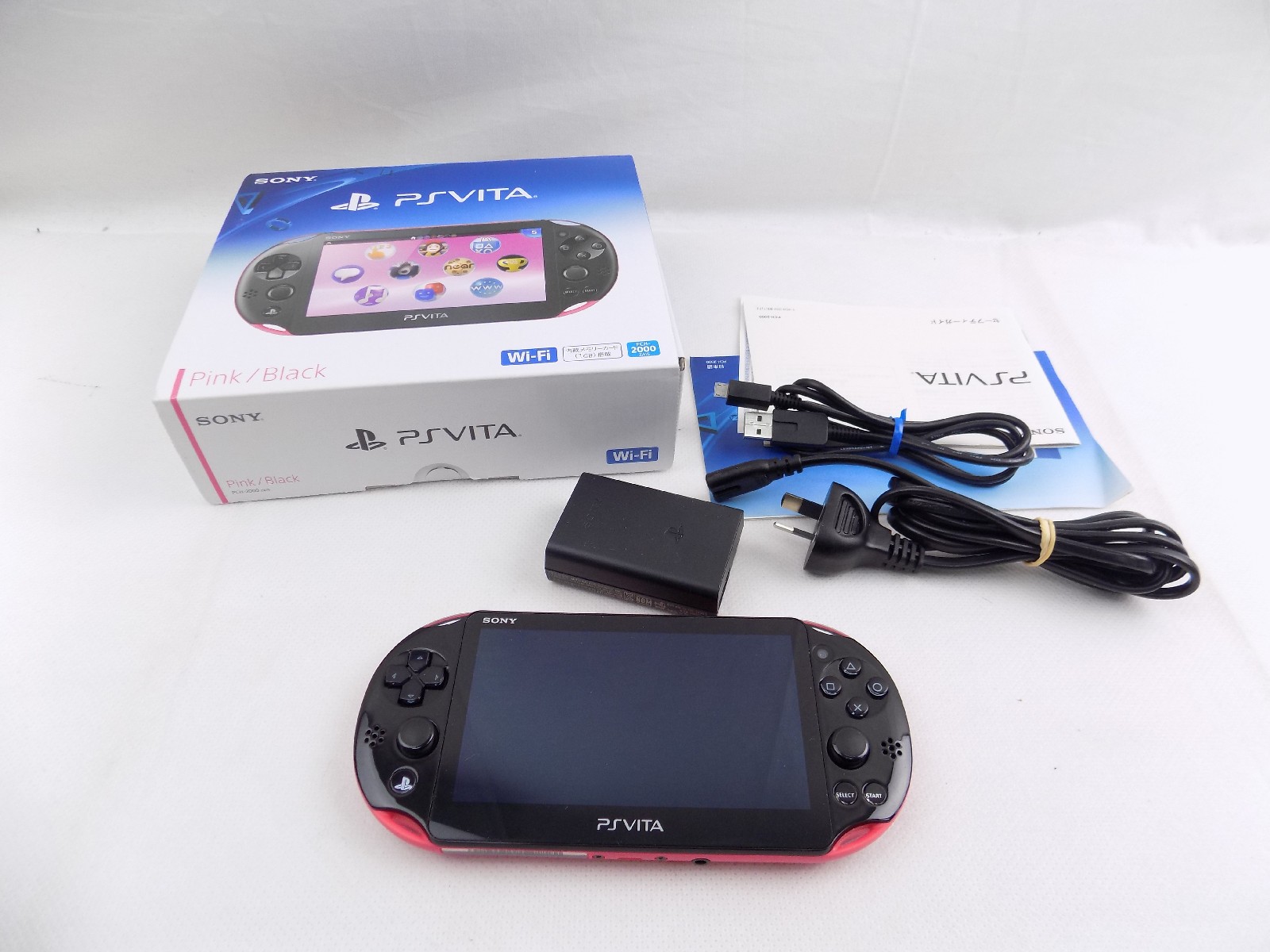 Boxed Sony Playstation Vita PSVita 2000 (Pink/Black) Console ...