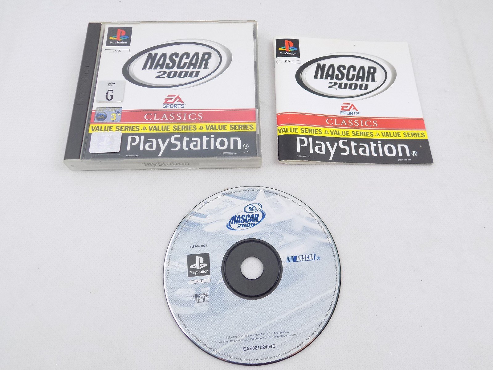 Mint Disc Playstation 1 Ps1 Nascar 2000 - Inc Manual Classics
