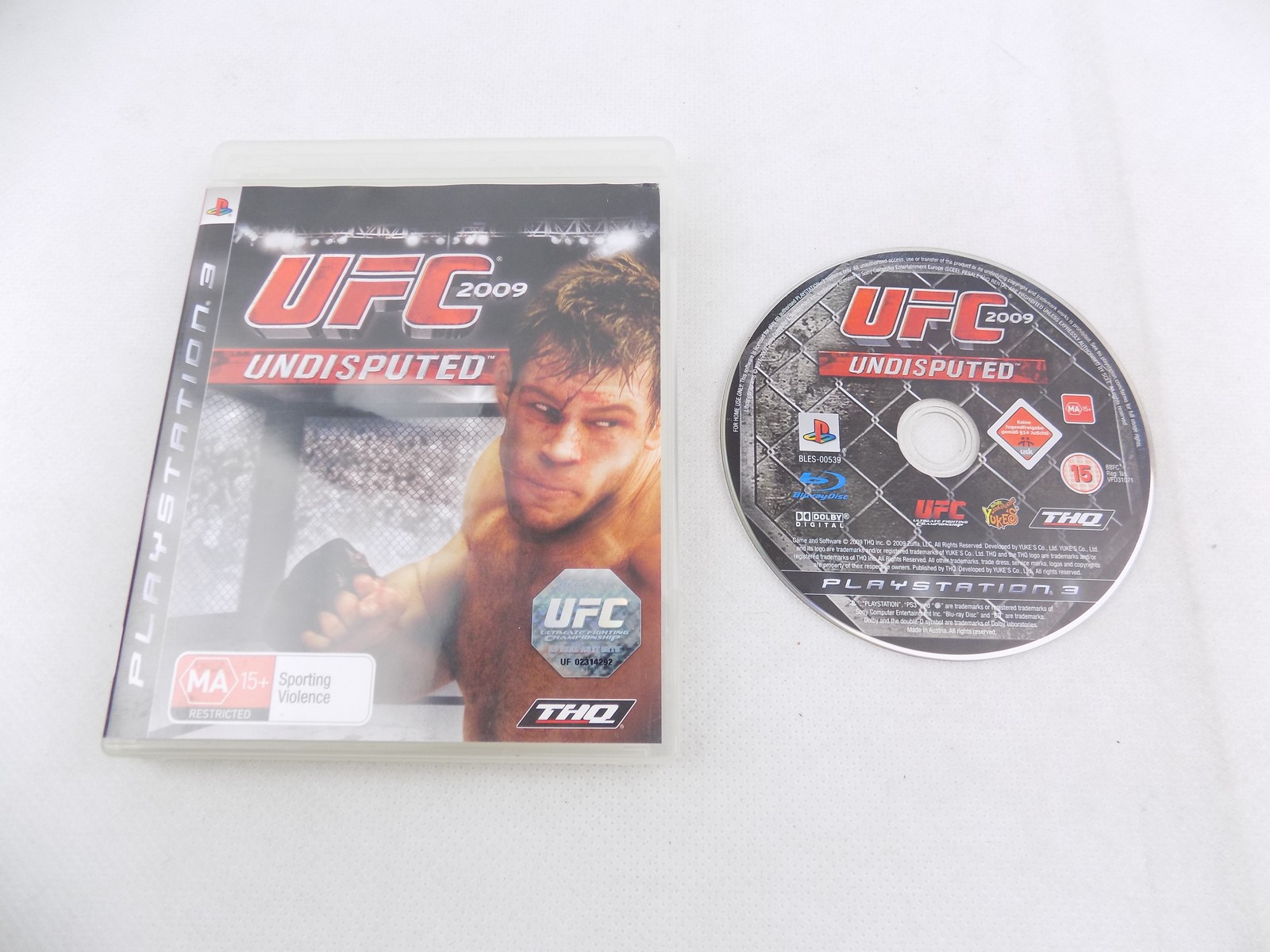 Mint Disc Playstation 3 Ps3 UFC 2009 Undisputed – No Manual Free ...