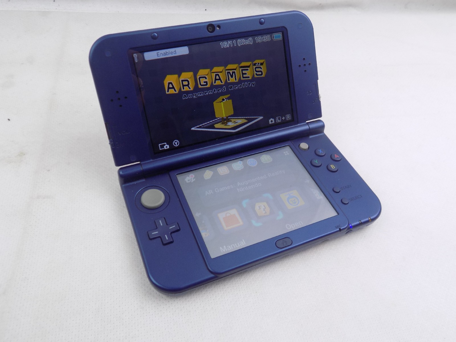 Nintendo 3DS XL Blue with case manual deals and game