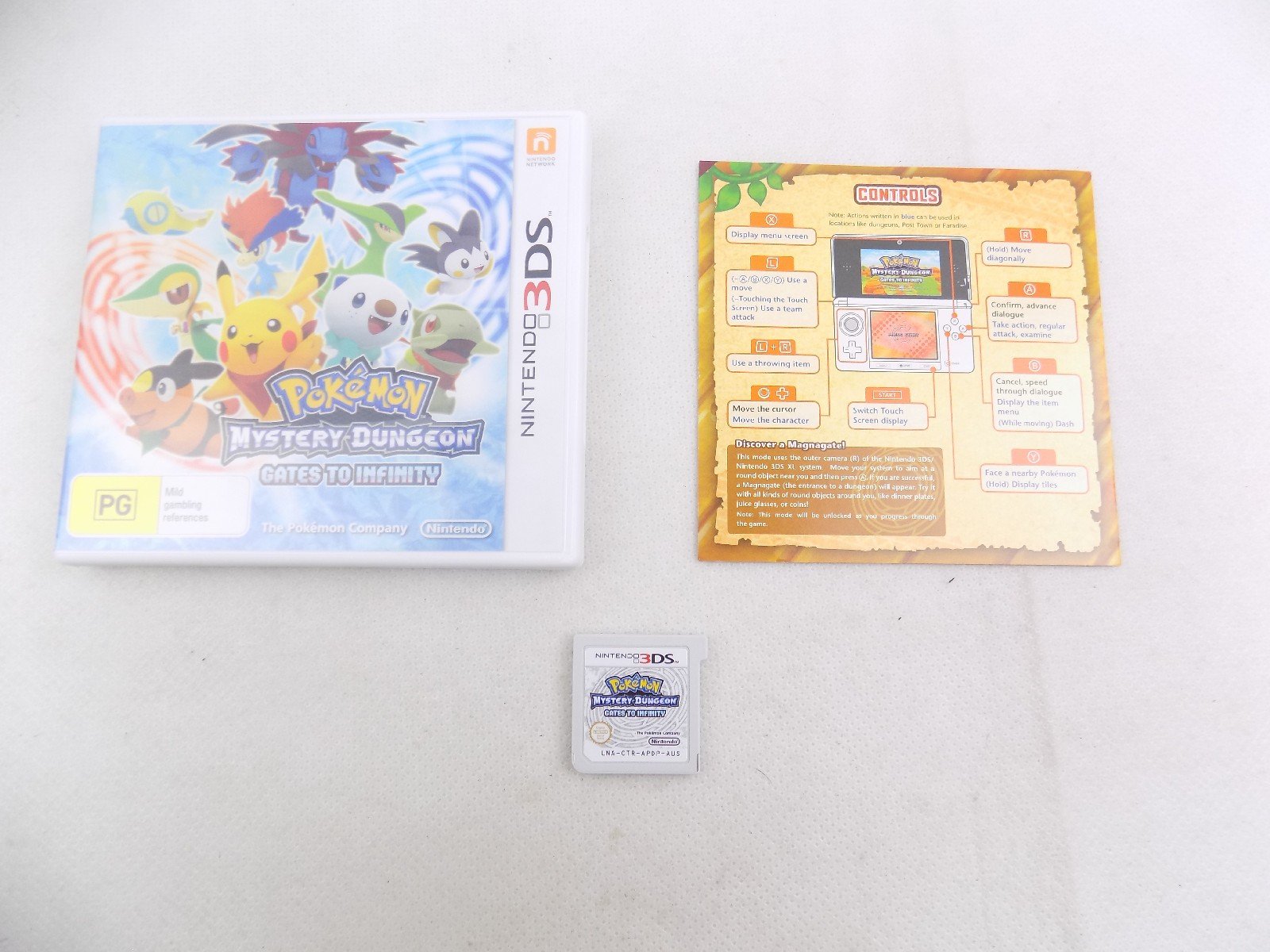Like New Nintendo 3DS AUS PAL Pokemon Mystery Dungeon Gates To Infinity - Inc Manual
