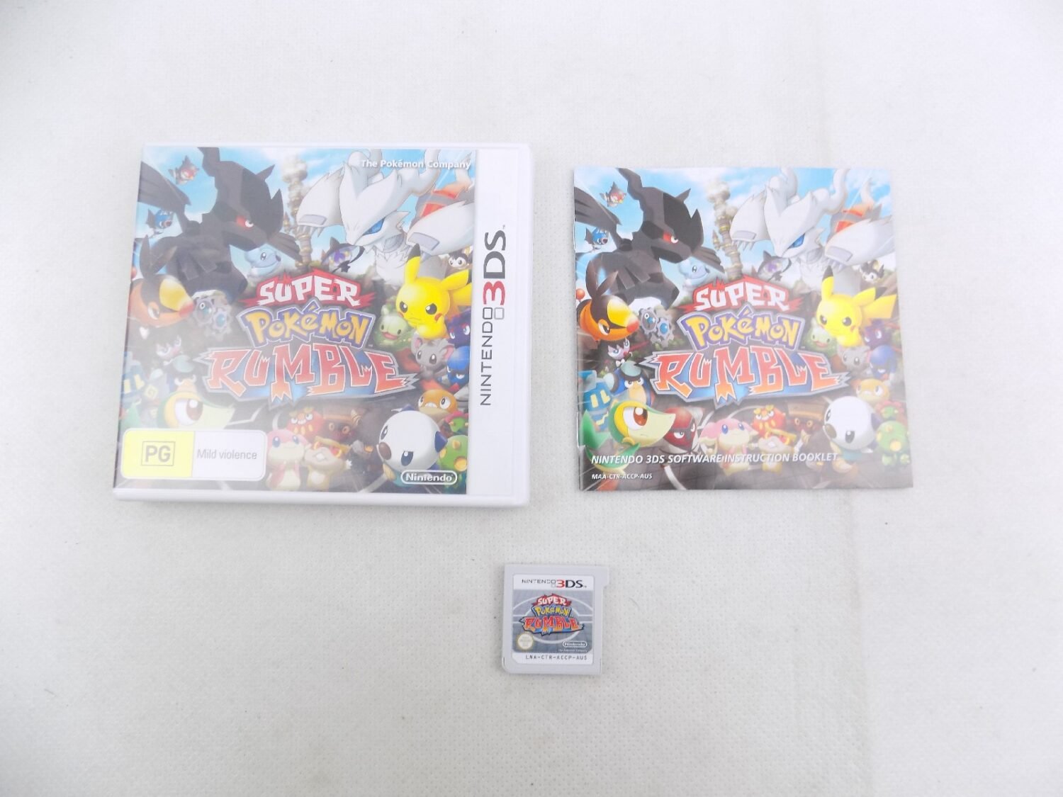 Like New Nintendo 3DS AUS PAL Super Pokemon Rumble - Inc Manual