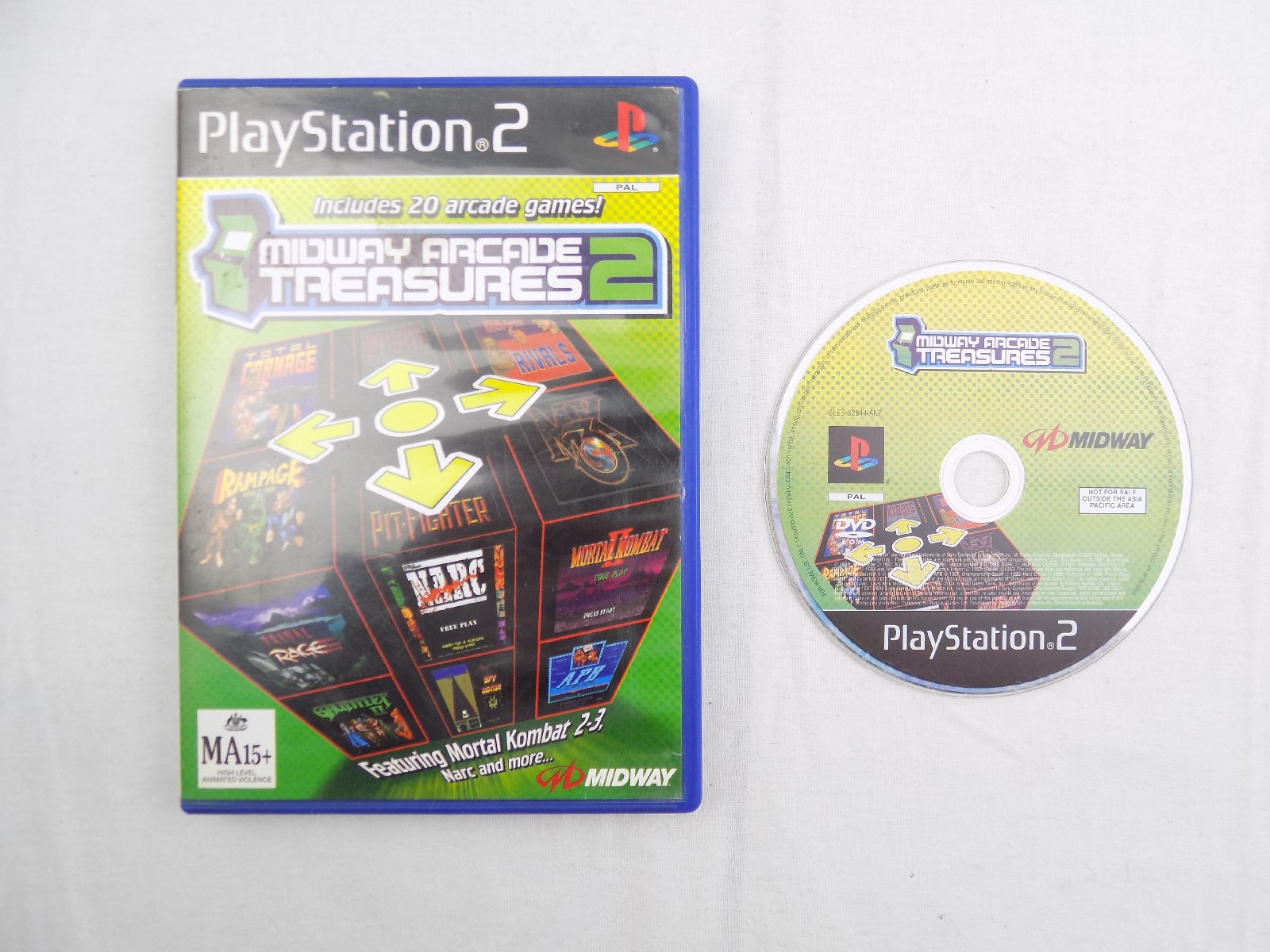 Mint Disc Playstation 2 Ps2 Midway Treasures 2 – No Manual Free Postage ...