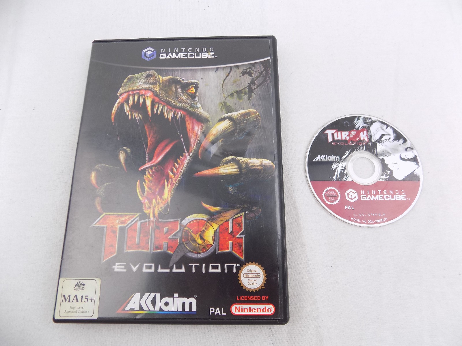 Mint Disc Nintendo Gamecube Turok Evolution No Manual Free Postage