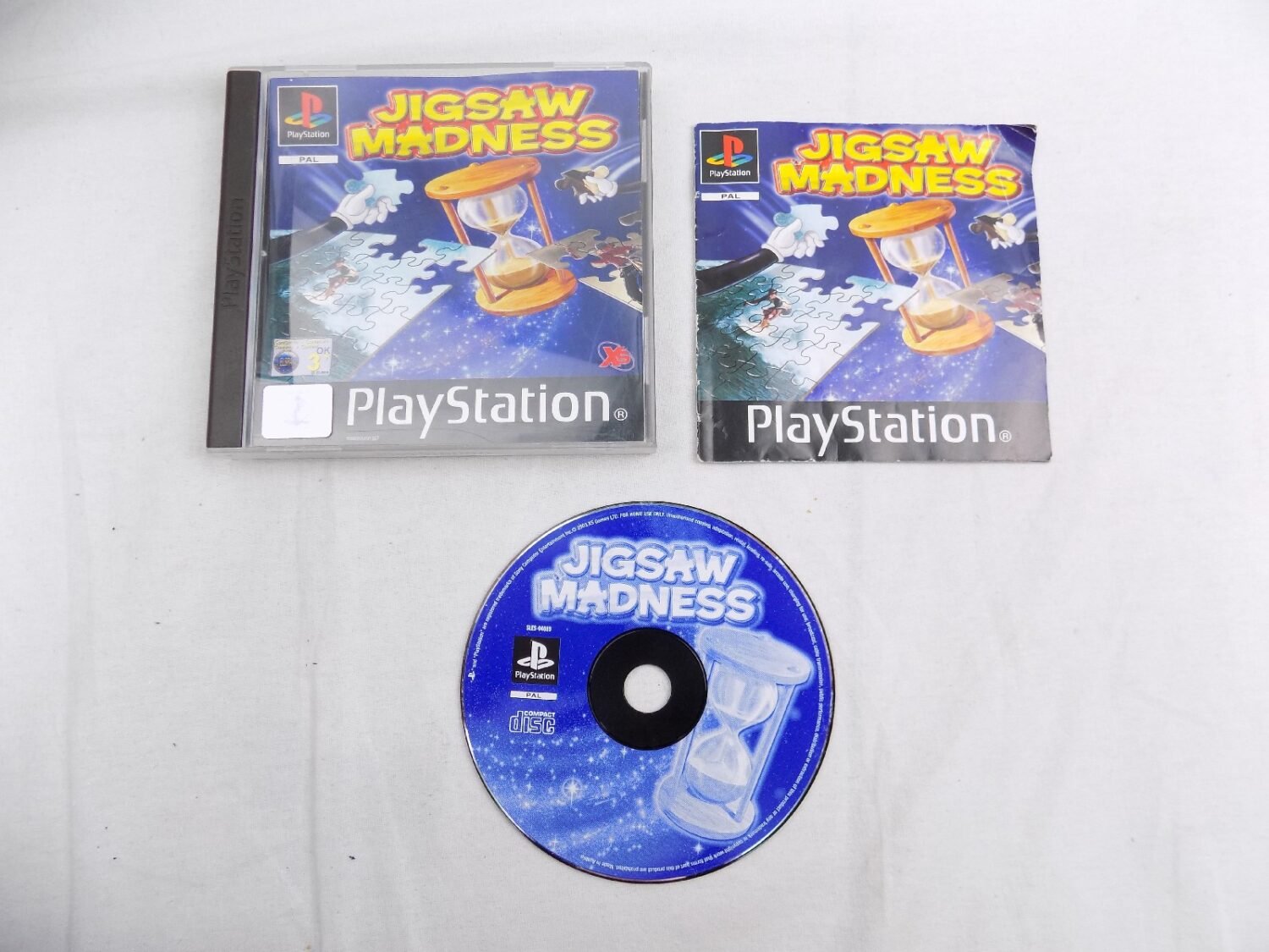Mint Disc Playstation 1 Ps1 Jigsaw Madness - Inc Manual