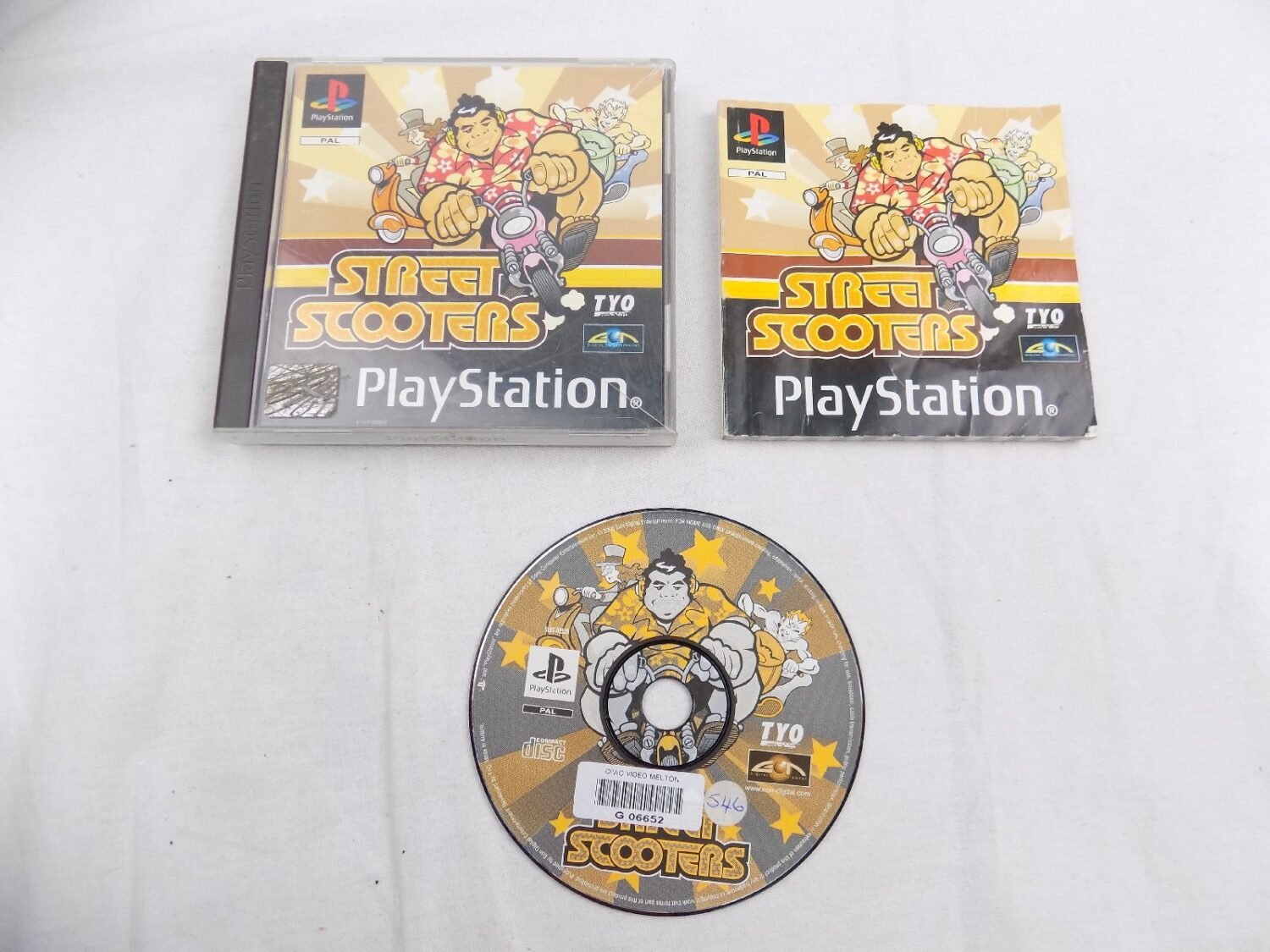 Mint Disc Playstation 1 Ps1 Street Scooters - Inc Manual