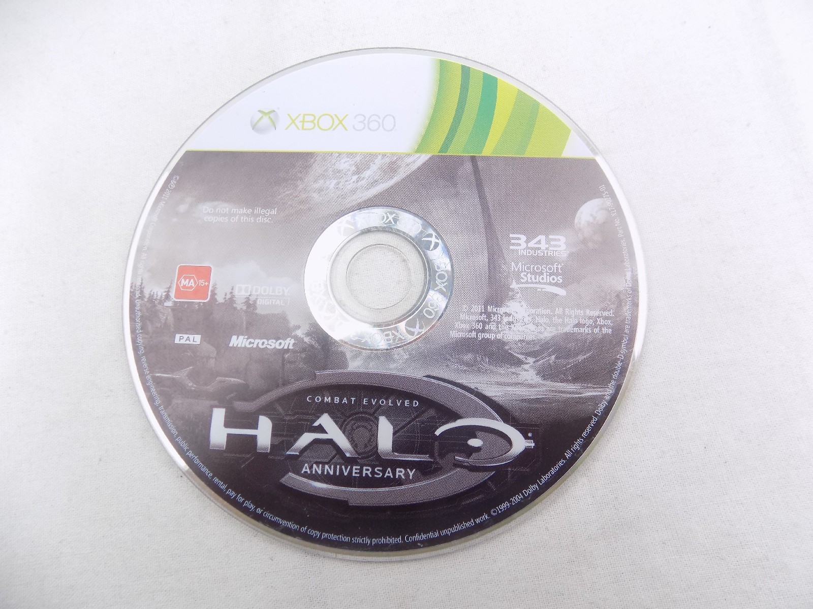 Mint Disc Xbox 360 Halo Combat Evolved Anniversary – Disc Only Free ...