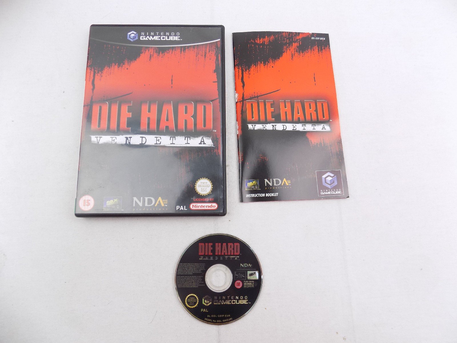 Mint Disc Nintendo Gamecube Die Hard Vendetta Ã¢ÂÂ Inc Manual