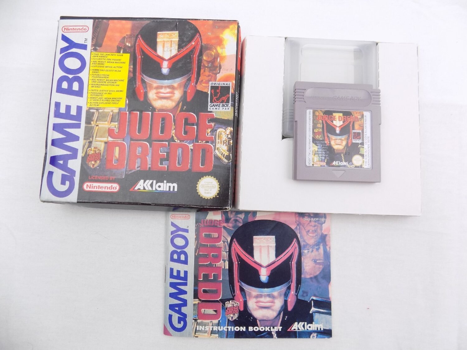 Boxed Gameboy Judge Dredd Complete w/Manual Game Boy