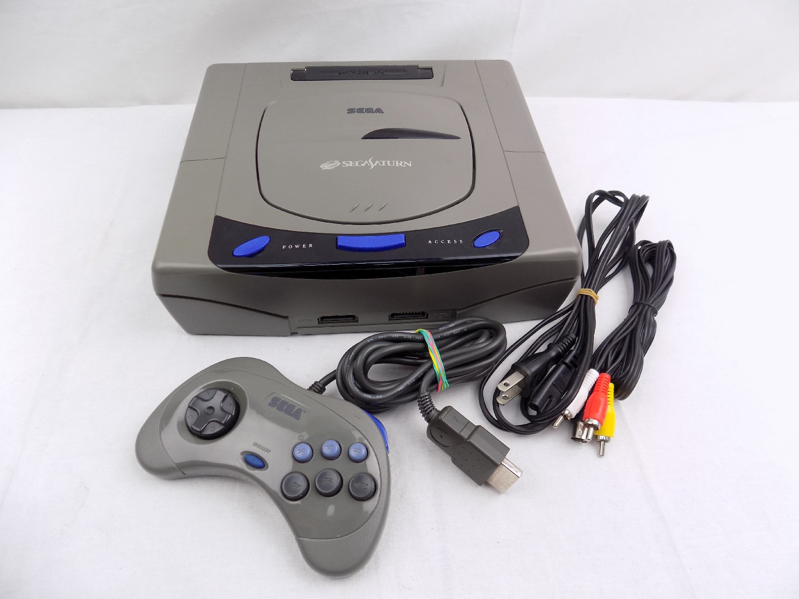 Sega Saturn Console Grey Japanese JPN Region + Controller + Cables ...