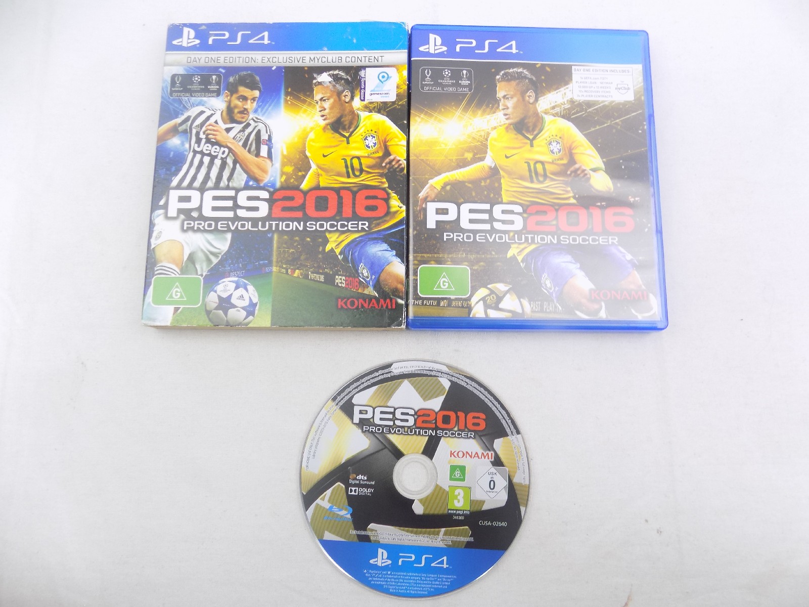 Mint Disc Playstation 4 Ps4 PES Pro Evolution Soccer 2016 Day One Edition  Free Postage