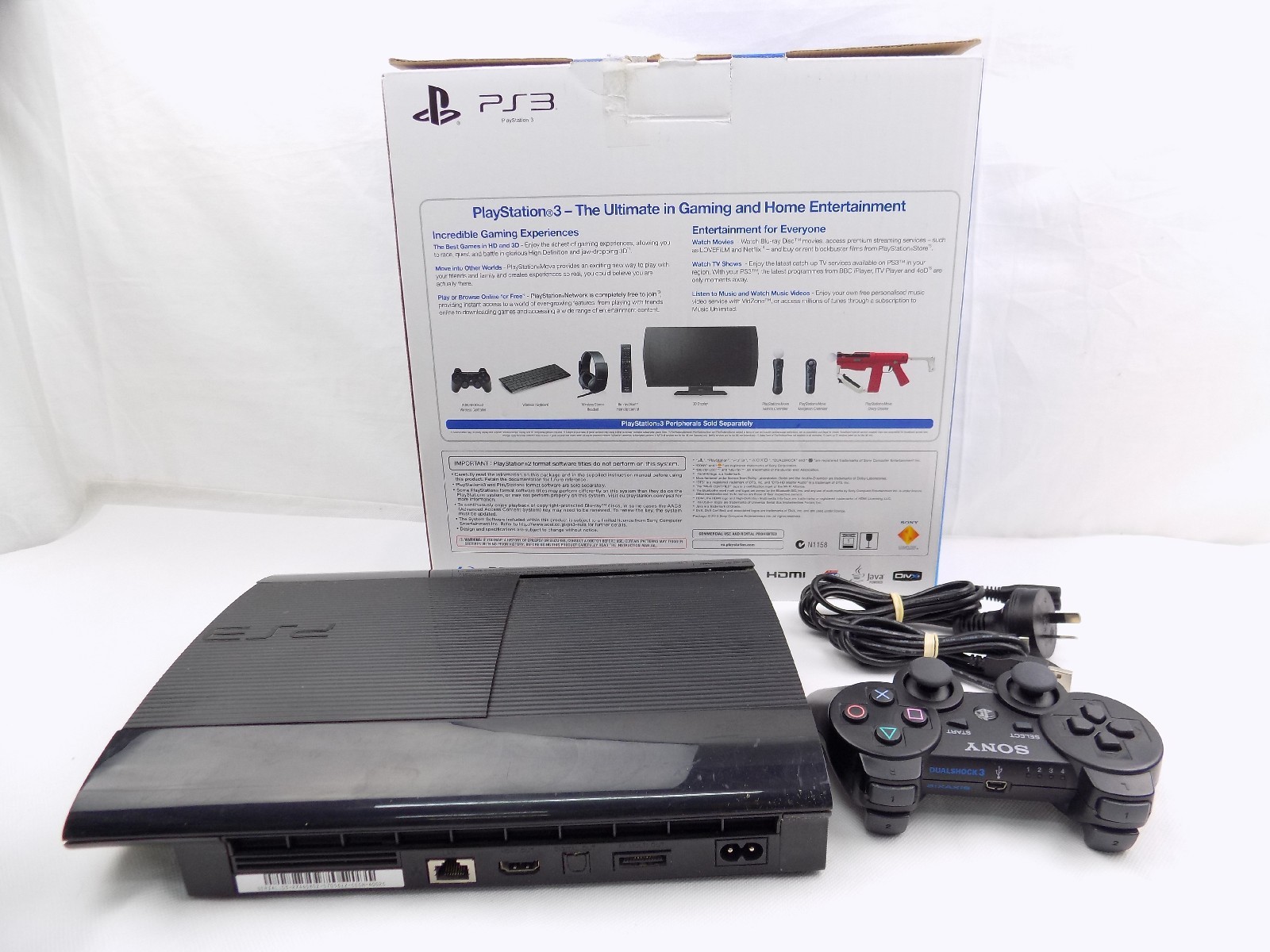 Boxed Like New Playstation 3 PS3 Super Slim 500GB Console With ...