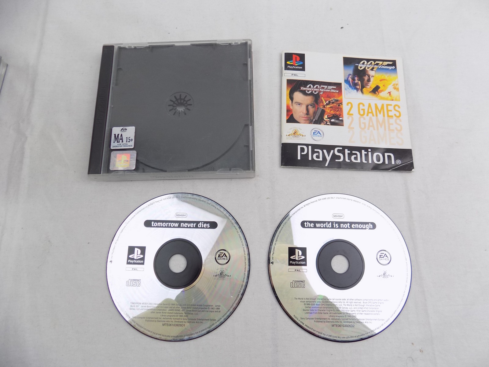 Mint Disc Playstation 1 Ps1 007 Game Duo Tomorrow Never Dies And The ...