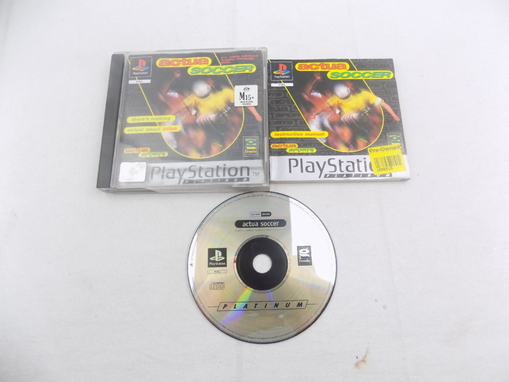 Mint Disc Playstation 1 Ps1 Free Postage Actua Soccer With Manual ...