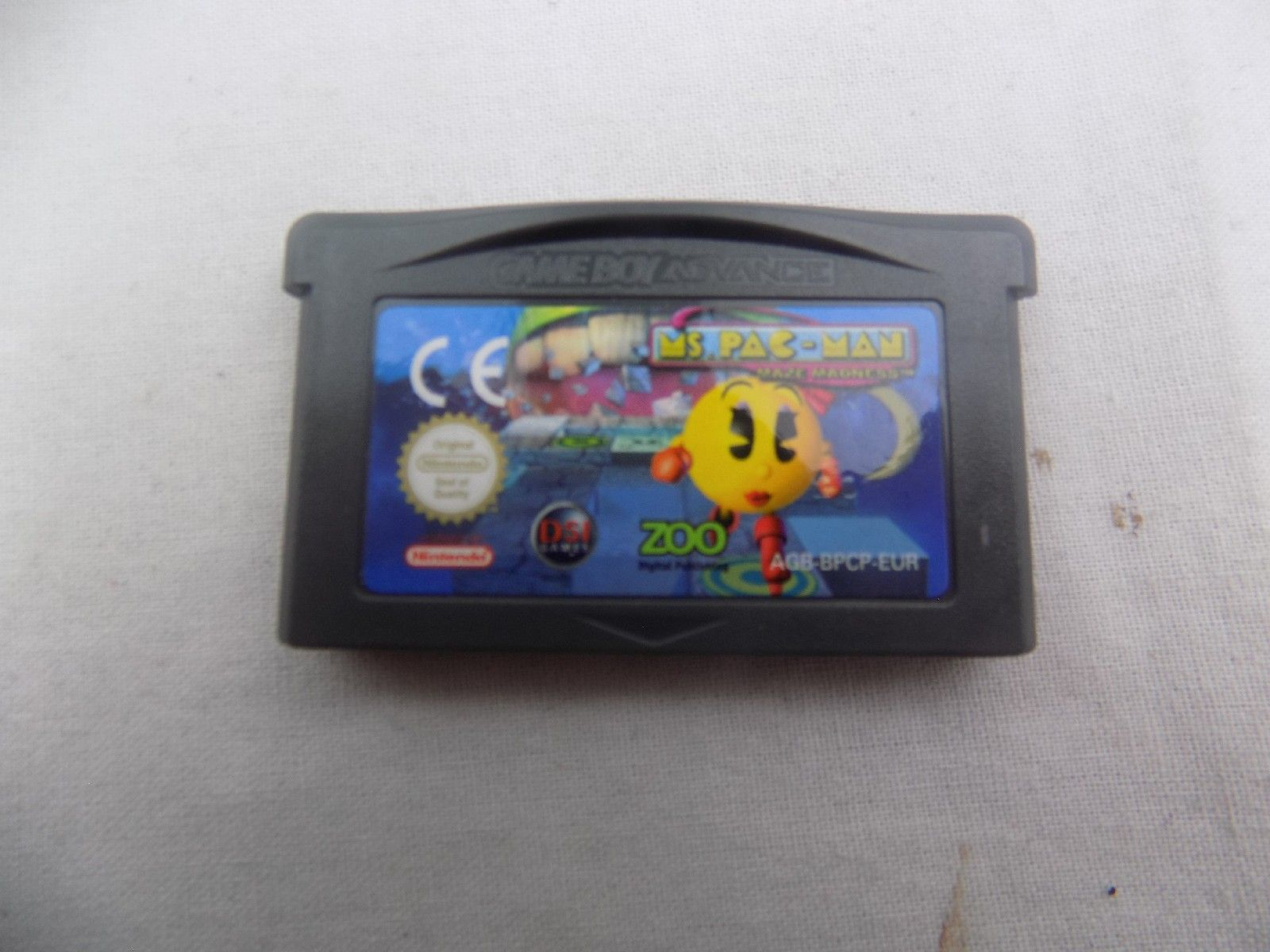 Gameboy Like New Game Boy Advance GBA Ms Pac Man Grade A