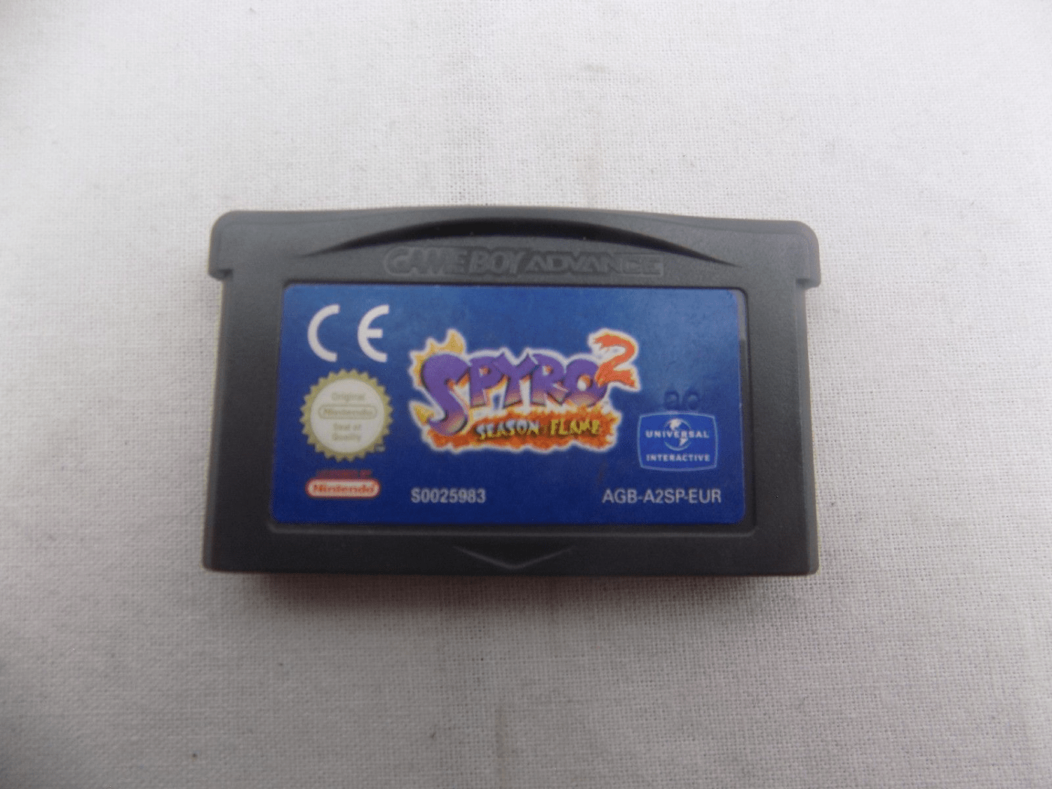 Gameboy Like New Game Boy Advance GBA Spyro 2 Season Flame Grade A