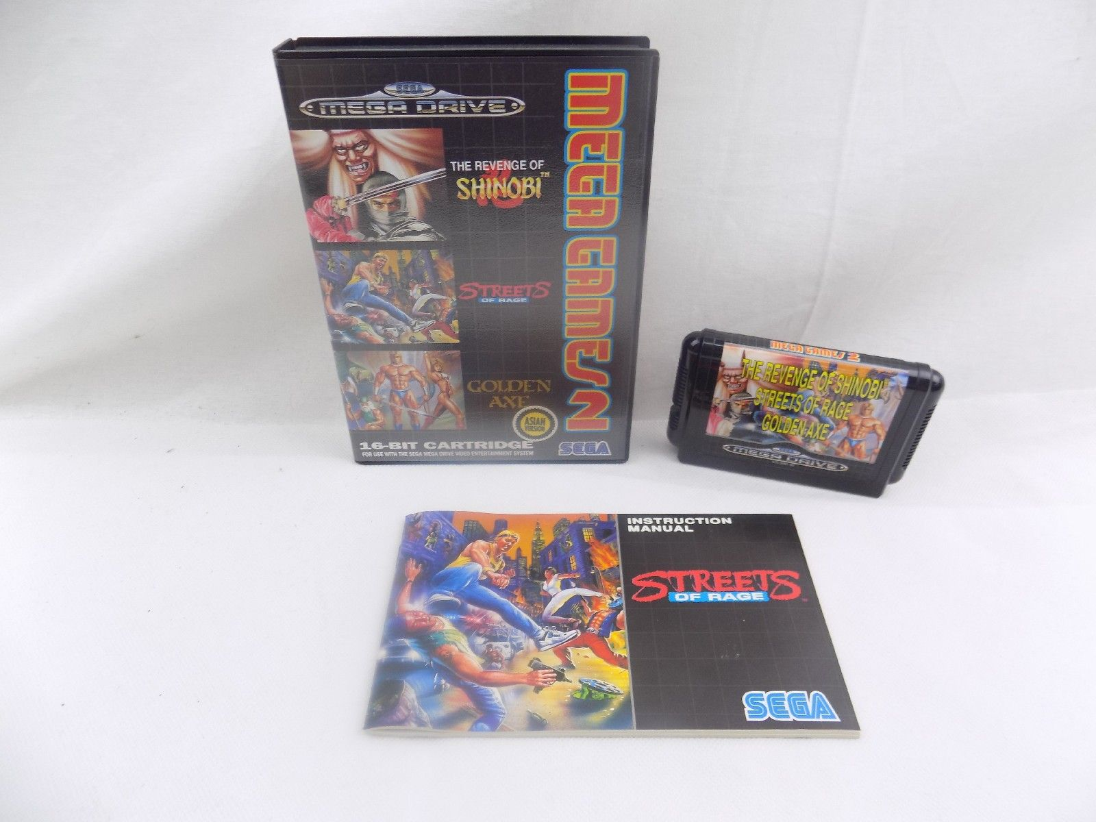 Sega Mega Drive Mega Games 2 Revenge Of The Shinobi Streets Of Rage ...