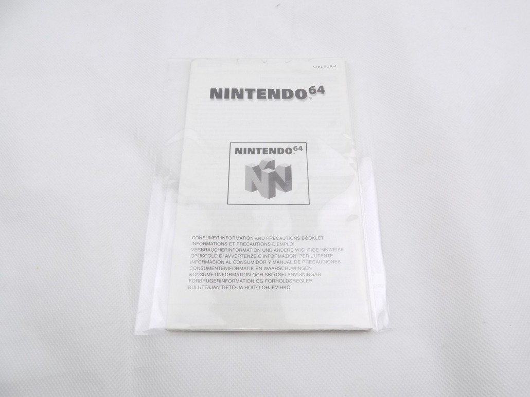 Like New Nintendo 64 N64 Consumer Information And Precautions Booklet EUR-4 Manual Only