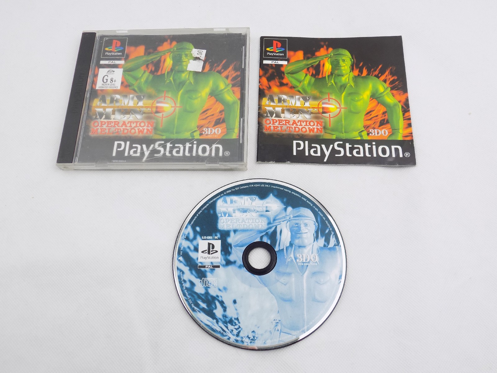 Mint Disc Playstation 1 Ps1 Army Men Operation Meltdown – Inc Manual ...