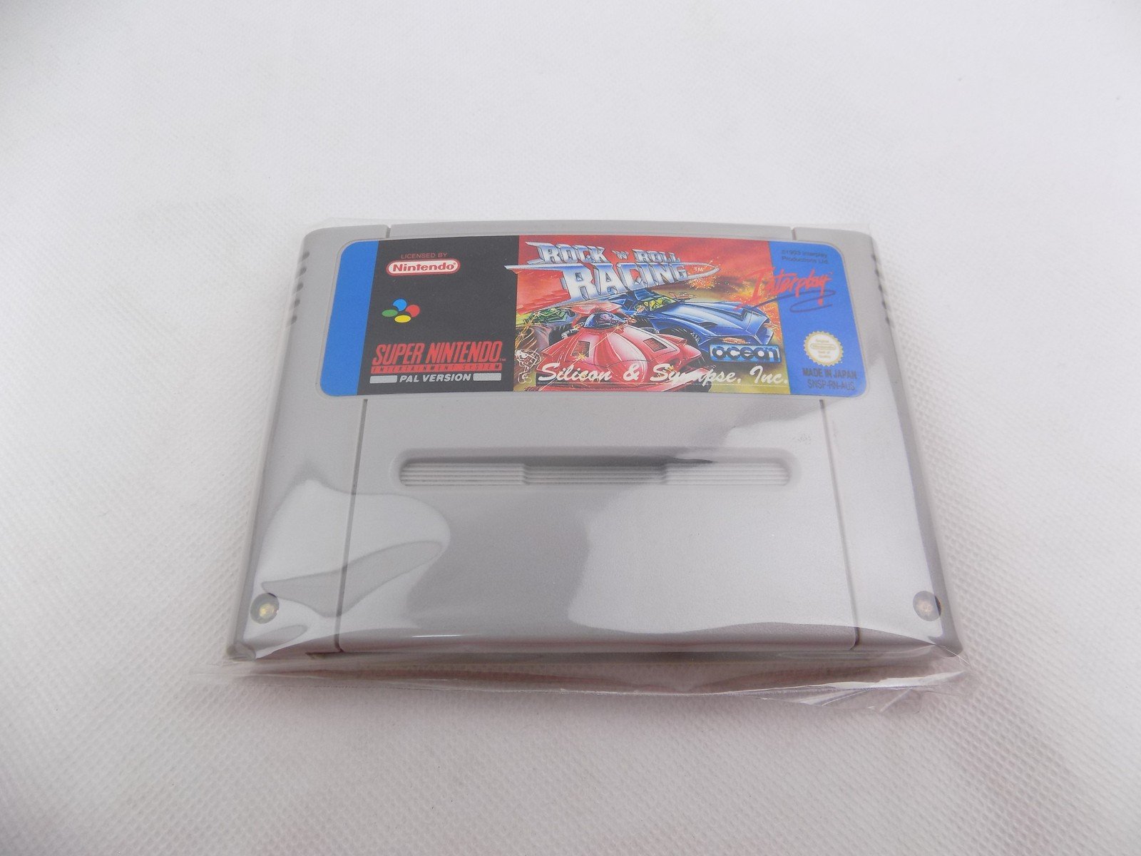 SNES Super Nintendo Like New Rock N Roll Racing - PAL - Grade A