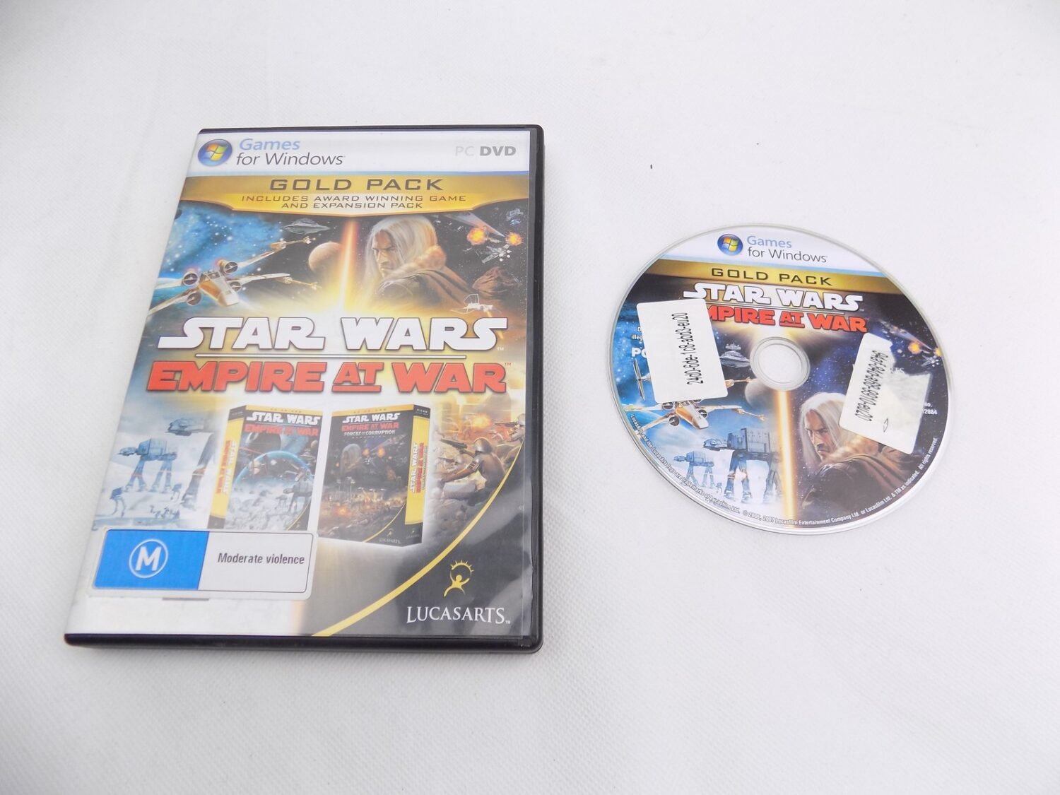 Mint Disc PC Star Wars Empire at War Gold Pack