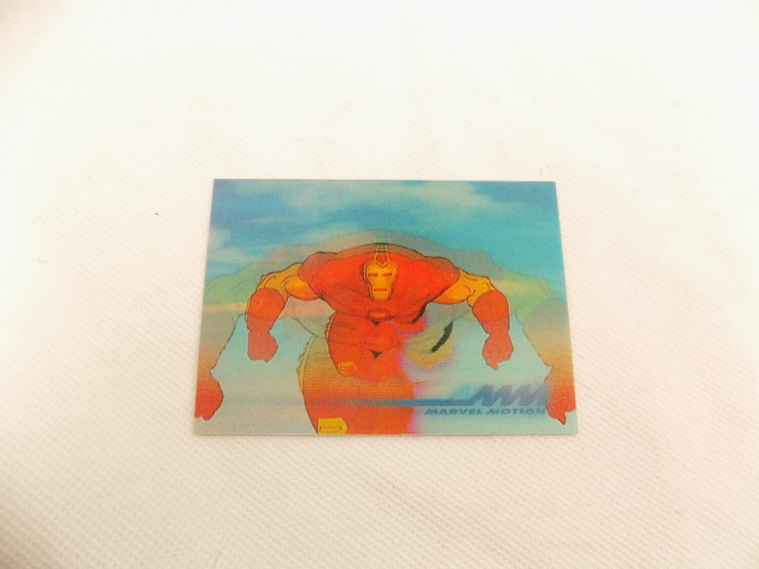 Like New Marvel Motion Skybox Iron Man 8 Iron Man Holographic Trading Card