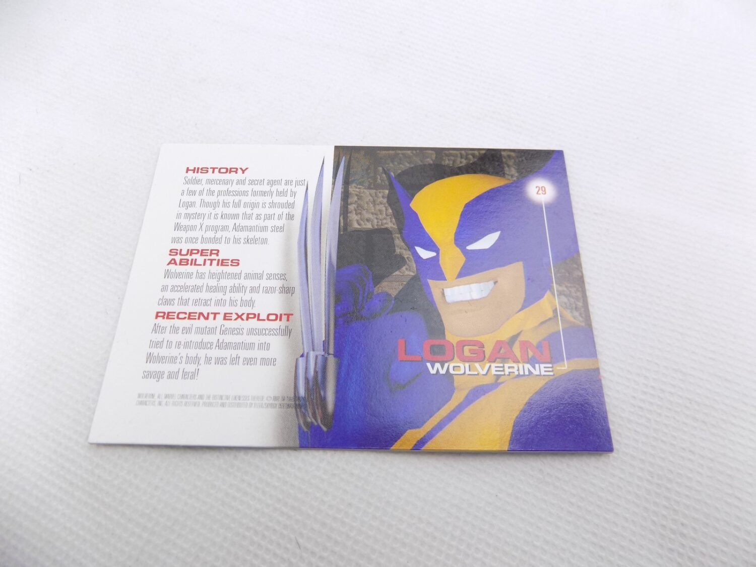 Like New Marvel Motion Skybox Wolverine 29 X-Men Holographic Trading Card -  Starboard Games