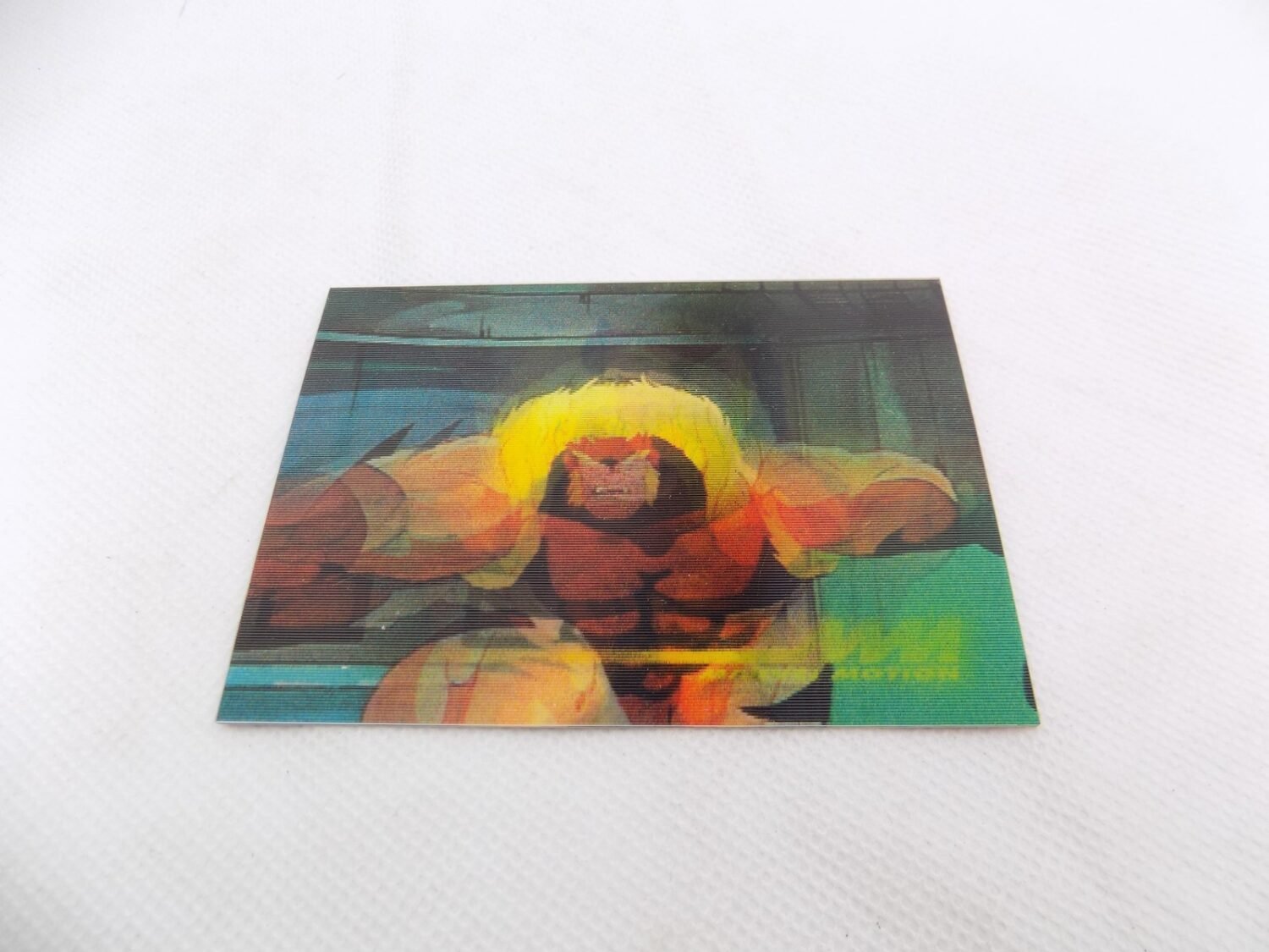 Like New Marvel Motion Skybox Sabretooth 12 X-Men Holographic Trading Card