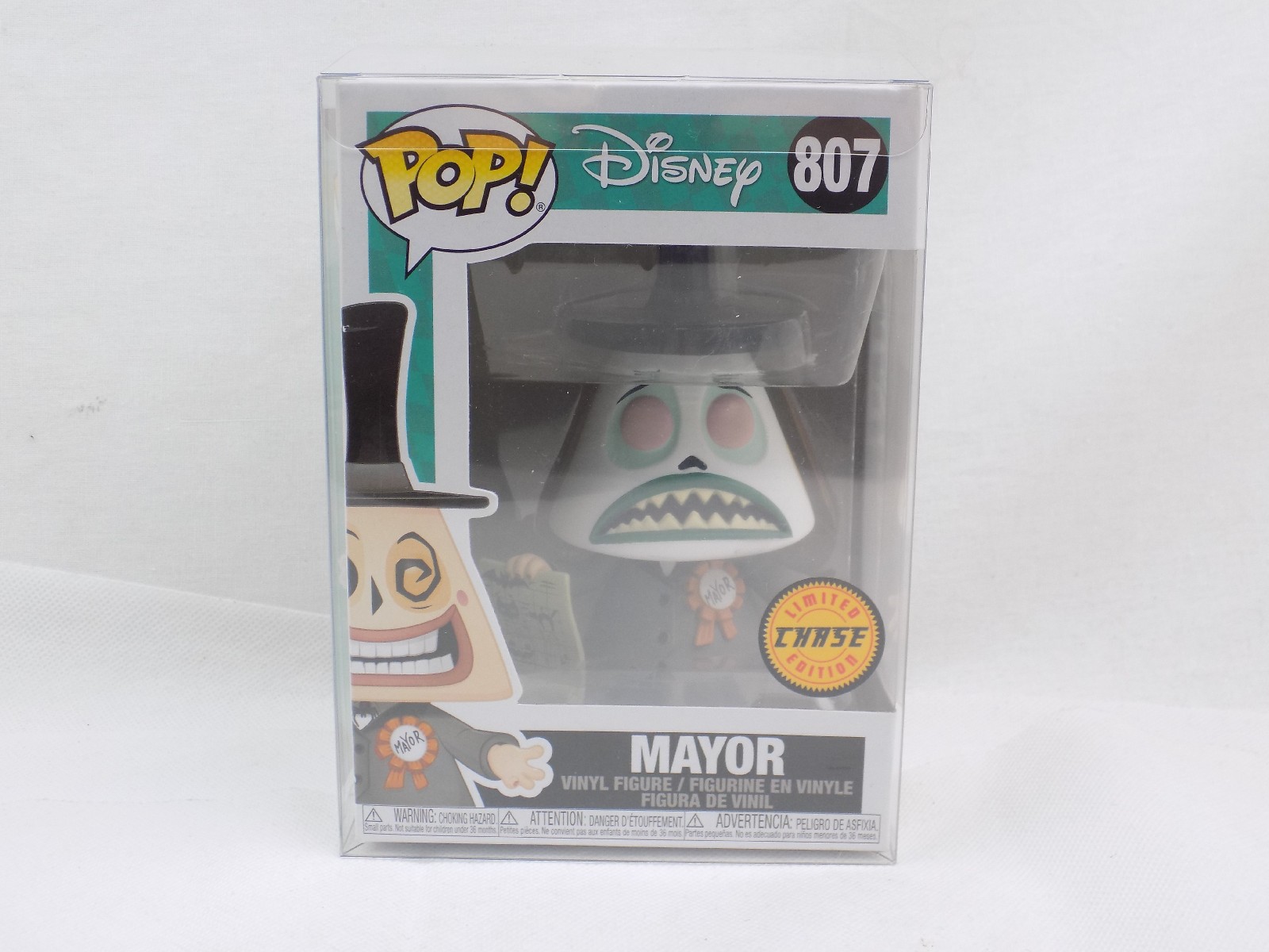 Brand New Funko Pop Mayor CHASE 807 Disney Nightmare Before Christmas ...