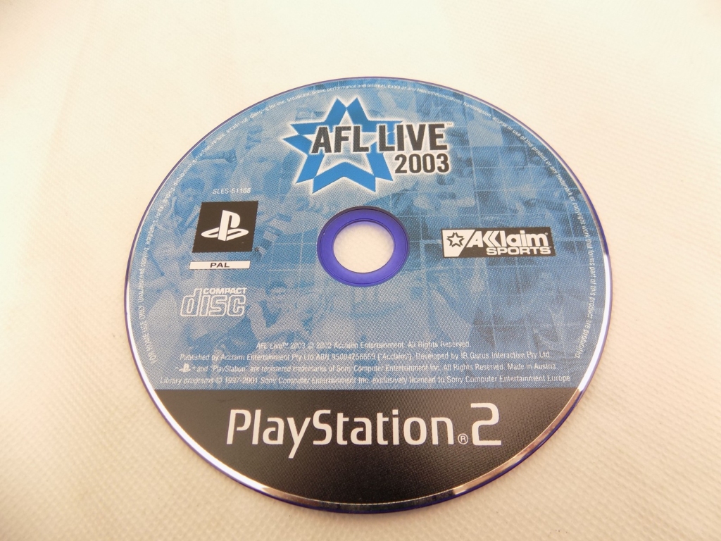 afl live 2003 ps2