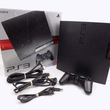Ps3 Playstation 3 Super Slim 12Gb Console + 2x Controllers - Free Postage